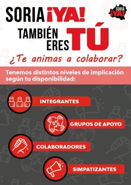 Cartel de la campaña de Soria ¡Ya!