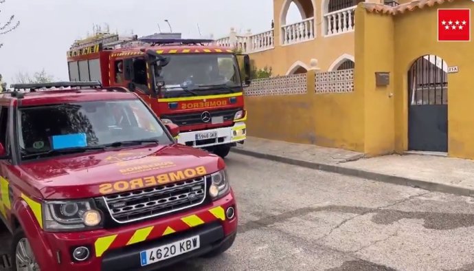 Muere un hombre en el incendio en un chalé en Colmenar de Oreja