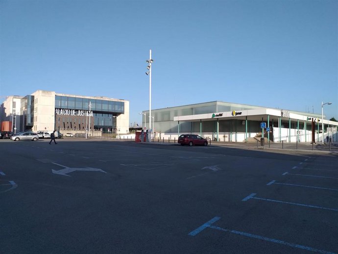 Estación provisional de Sanz Crespo, en Gijón