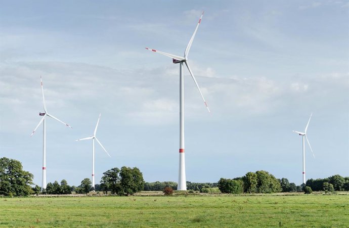 Archivo - Aerogeneradores.