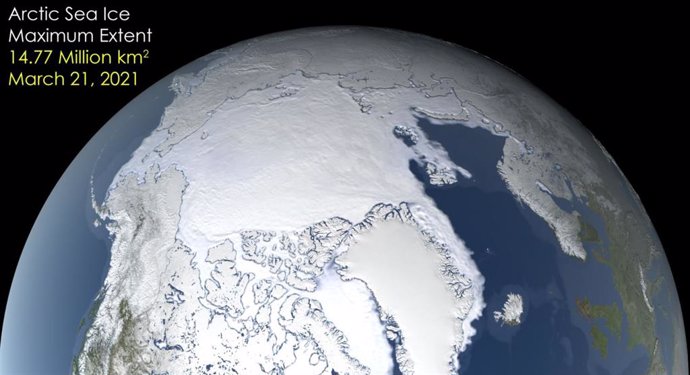 Máximo de hielo en el Ártico para el invierno 2020-21
