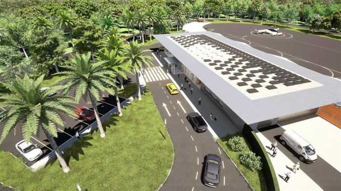 Archivo - Simulación de uno de los vertipuertos de Ferrovial para Lilium