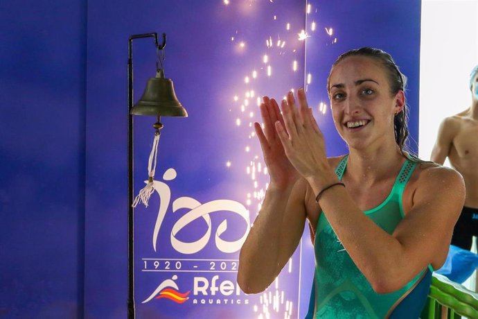 Archivo - La nadadora española Lidón Muñoz tras una prueba en el Trofeo Internacional de Castellón de 2020