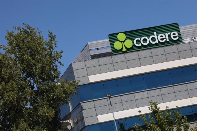 Archivo - Sede de Codere ubicada en la capital, en Madrid (España), a 10 de septiembre de 2020. Codere multiplicó por más de siete sus pérdidas durante el primer semestre de este año, hasta 178 millones de euros, frente a los 'números rojos' de 24 millo