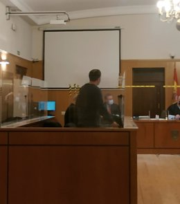 El ya condenado, durante el juicio celebrado en la Audiencia de Valladolid.