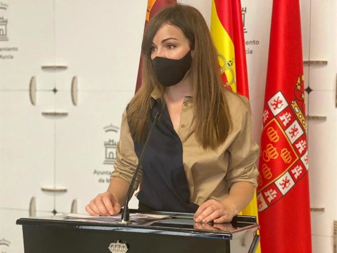 Archivo - Rebeca Pérez, en la rueda de prensa