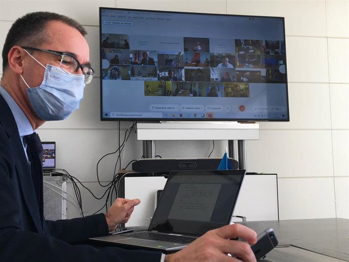 El consejero de Salud, Pablo Fernández Muñiz