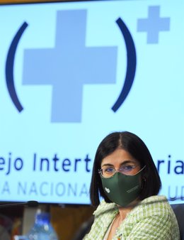 La ministra de Sanidad, Carolina Darias, y la consejera de Sanidad de la Junta de Castilla y León, Carolina Darias, en la rueda de prensa tras el Consejo Interterritorial del Sistema Nacional de Salud