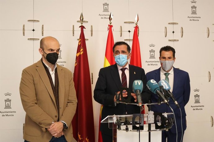 El alcalde comparece tras la Junta Local de Seguridad de Murcia