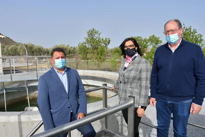 Visita a las obras de la depuradora de Zújar