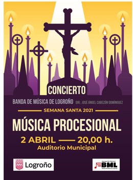 El Ayuntamiento de Logroño organiza el Viernes Santo un concierto de la Banda de Música