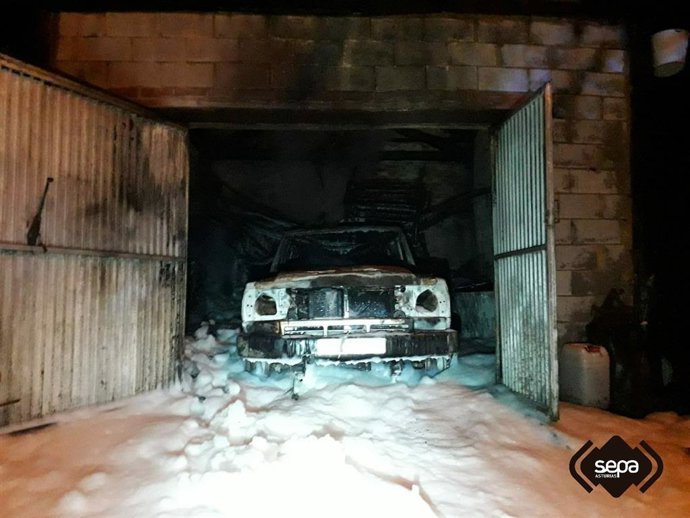 Imagen del incendio.