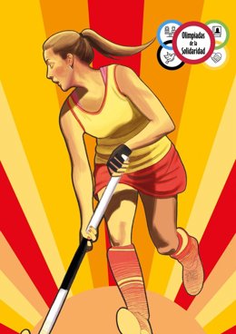 La jugadora de hockey María López abandera las Olimpiadas de la Solidaridad.