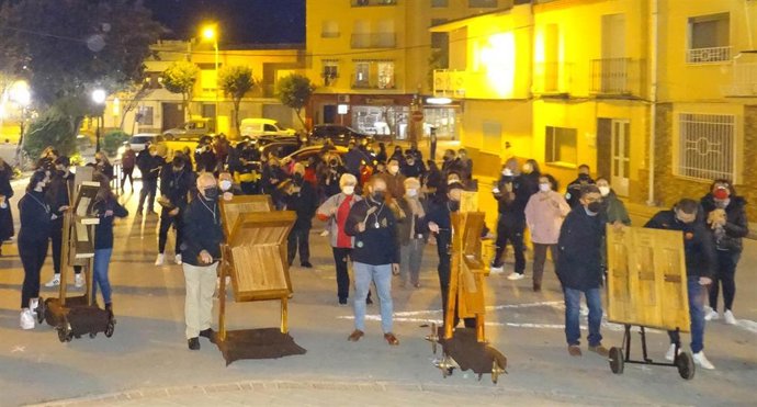 Acto simbólico en Quintanar por el Miércoles Santo