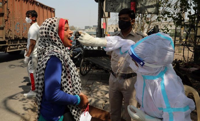 Prueba de coronavirus en India