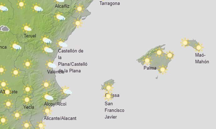 Archivo - El tiempo en Baleares, este 2 de abril.