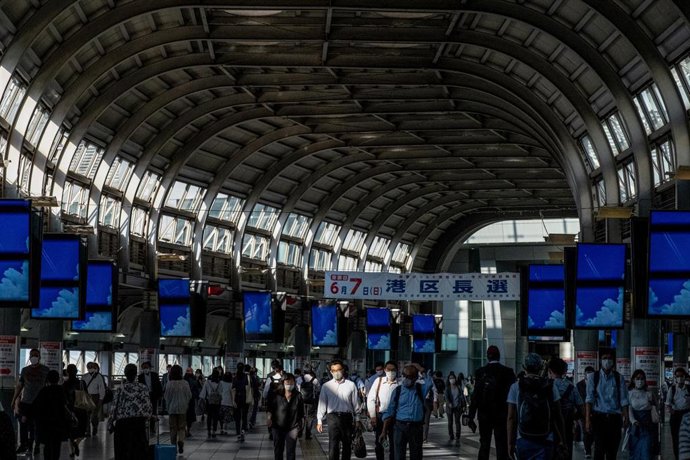 Archivo - Imagen de archivo de una estación de metro de Japón.