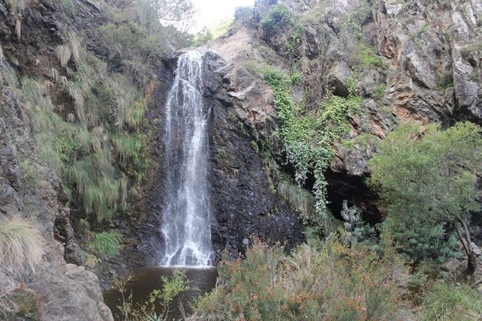 Sendero Las Cascadas del municipio malagueño de Tolox donde se ha producido la caída de una mujer, que ha resultado herida