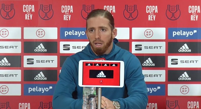 Iker Muniain en la rueda de prensa previa a la final de Copa 2019/20