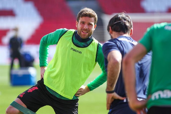 Asier Illarramendi en un calentamiento con la Real Sociedad