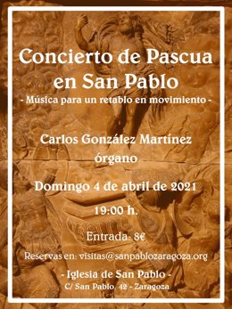La Iglesia de San Pablo acoge este domingo el Concierto de Pascua 'Música para un retablo en movimiento'.