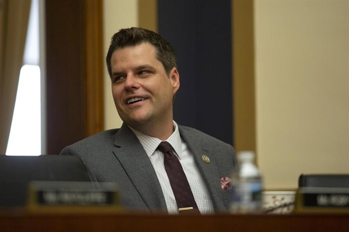 Archivo - El congresista republicano por Florida Matt Gaetz