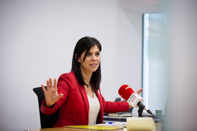 La secretria general adjunta i portaveu d'ERC al Parlament de Catalunya, Marta Vilalta, durant una entrevista amb Europa Press a Barcelona, Catalunya (Espanya), a 31 de mar de 2021.