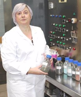 Pilar Gayán, en un momento de su trabajo como miembro del Centro Superior de Investigaciones Científicas (CSIC).