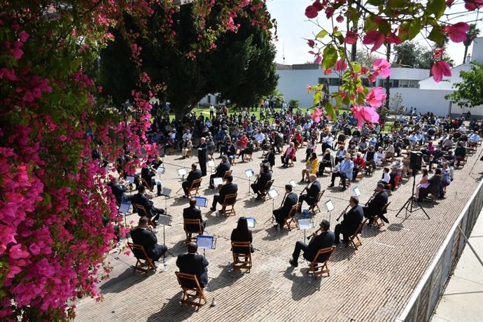 La banda de música del Maestro Tejera ofrece en Tomares (Sevilla) un concierto de pasodobles taurinos