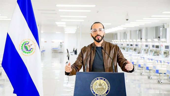 Archivo - El presidente de El Salvador, Nayib Bukele