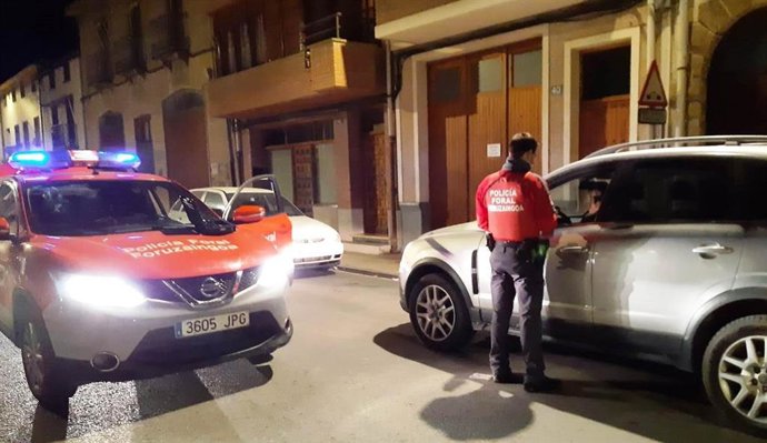 Actuación de la Policía Foral.