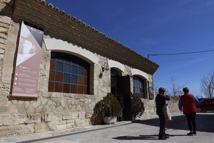 Más de 1.500 personas visitan Fuendetodos en Semana Santa, coincidiendo con el 275 aniversario de Goya.