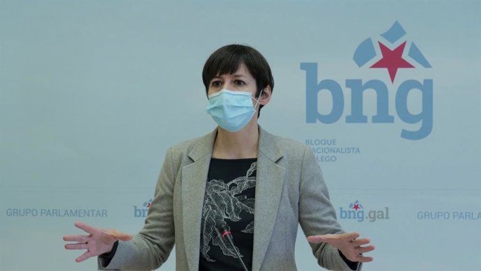 La líder del BNG, Ana Pontón, en rueda de prensa