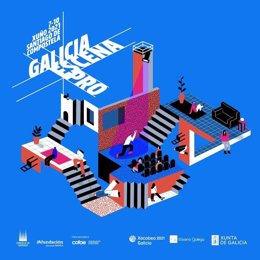 Cartel del mercado Galicia Escena Pro, que se celebrará del 7 al 10 de junio en Santiago