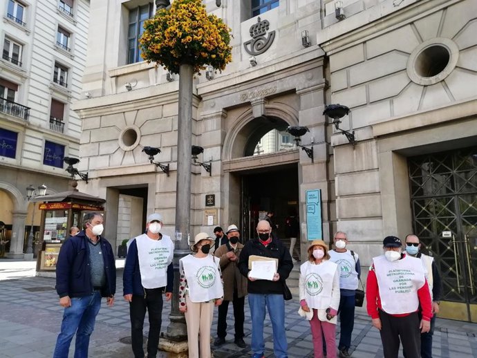 Acto de la Plataforma de Pensionistas de Granada
