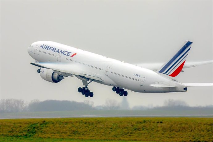 Archivo - Avión de Air France