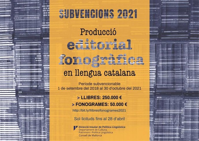 El Consell de Mallorca destina 300.000 euros a edición de libros y discos en catalán.