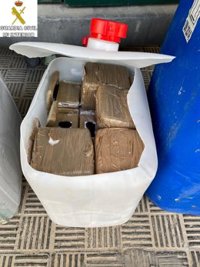 Dos detenidos en Cádiz que pretendían alijar 860 kilos de hachís por el río Guadalete