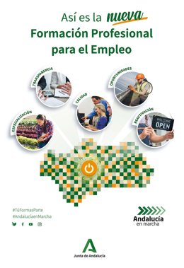 Cartel sobre formación para el empleo.