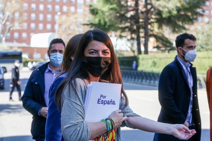 La portavoz adjunta de Vox en el Congreso, Macarena Olona.