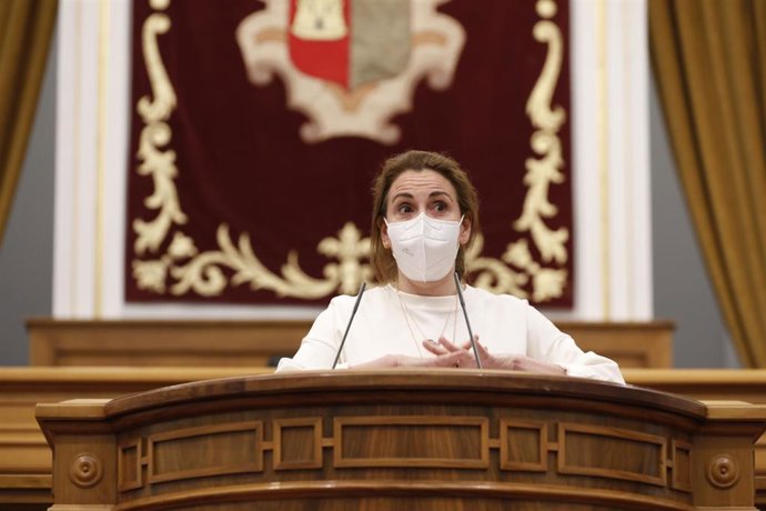 Archivo - La diputada de Cs Úrsula López, en el pleno de las Cortes.