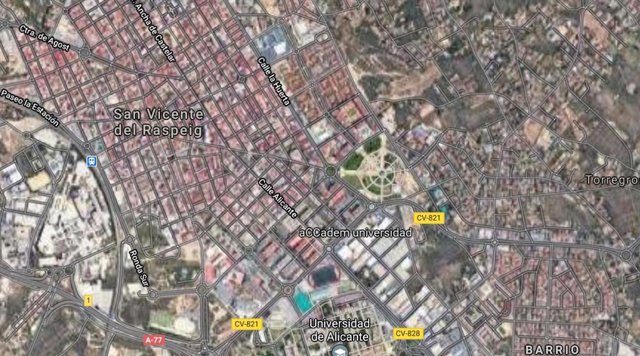 Plano de Sant Vicent del Raspeig