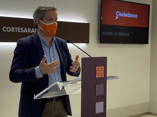 El líder de Cs en Aragón, Daniel Pérez Calvo.