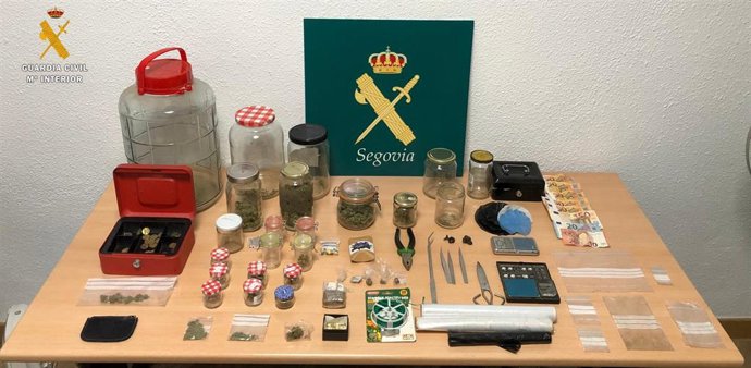 Sustancias y objetos incautados.