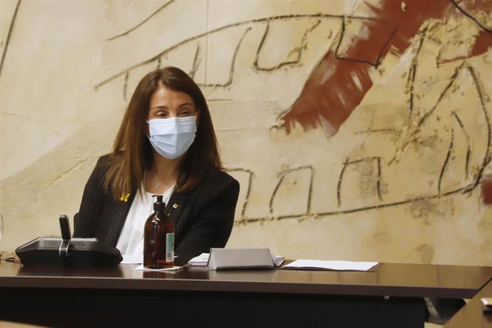 La portavoz del Govern en funciones, Meritxelll Budó