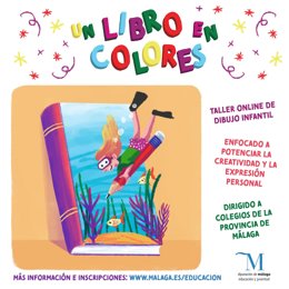 La Diputación de Málaga ofrece a 600 escolares un taller de ilustración de cuentos con motivo del Día del Libro