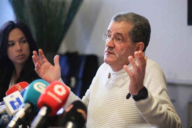 Archivo - El líder de los Miguelianos, Miguel Rosendo, en declaraciones a los medios. 