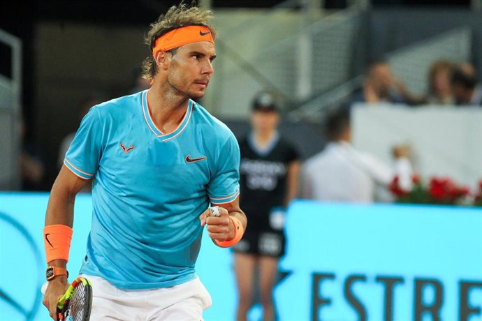 Archivo - Rafa Nadal en el Mutua Madrid Open 2019