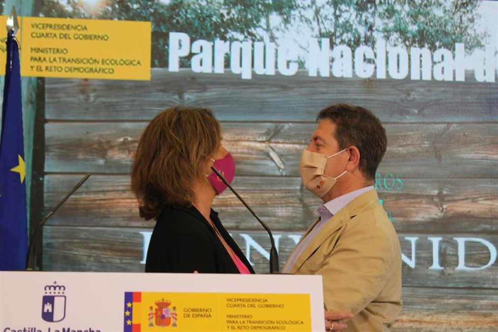Page y Ribera avanzan en transferir la gestión de Tablas de Daimiel y Cabañeros a C-LM de cara a 2022