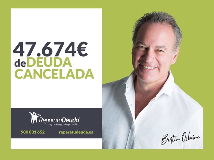 Bertín Osborne, imagen oficial de Repara tu deuda abogados, líde